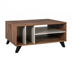 ΤΡΑΠΕΖΙ ΣΑΛΟΝΙΟΥ Fylliana Miami TOBACCO ΜΕ CASHMERE ΧΡΩΜΑ 100x64x45εκ