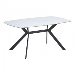 ΤΡΑΠΕΖΙ ΤΡΑΠΕΖΑΡΙΑΣ Fylliana FL202 ΛΕΥΚΟ ΧΡΩΜΑ 130x80x75εκ