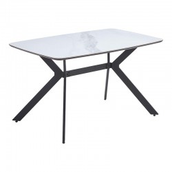 ΤΡΑΠΕΖΙ ΤΡΑΠΕΖΑΡΙΑΣ Fylliana FL202 ΛΕΥΚΟ ΧΡΩΜΑ 160x90x75εκ