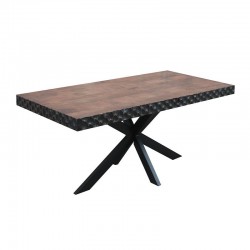 ΤΡΑΠΕΖΙ ΤΡΑΠΕΖΑΡΙΑΣ Fylliana Amrita ΚΑΦΕ ΧΡΩΜΑ 180x90x75εκ