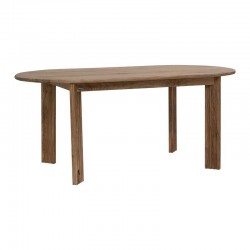 ΤΡΑΠΕΖΙ ΤΡΑΠΕΖΑΡΙΑΣ Fylliana Bhopal GOLDEN BROWN ΧΡΩΜΑ 180x90x76εκ