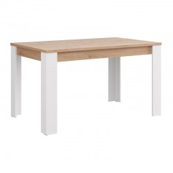 ΤΡΑΠΕΖΙ ΤΡΑΠΕΖΑΡΙΑΣ SPOLETO ΛΕΥΚΟ-ARTISAN OAK ΧΡΩΜΑ 135x80x76εκ