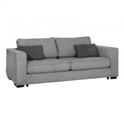 ΤΡΙΘΕΣΙΟΣ ΚΑΝΑΠΕΣ Huelva ΓΚΡΙ ΥΦΑΣΜΑ 231x93x86εκ