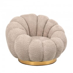 ΠΕΡΙΣΤΡΕΦΟΜΕΝΗ ΥΦΑΣΜΑΤΙΝΗ ΠΟΛΥΘΡΟΝΑ Fylliana Delori ΜΠΕΖ ΥΦΑΣΜΑ 98x97x69εκ